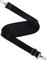 BOMKEE 59 Zoll Schultergurt Universal Verstellbarer Gürtel mit Metall Drehhaken rutschfeste Pad Tasche Gurt für Laptop, Kamera, Duffle, Sport, Reisen, Kuriertaschen/Crossbody Bag (schwarz)
