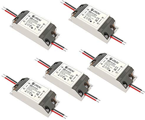eMylo WLAN Schalter Universal Smart Wifi Schalter Drahtloses Relaismodul Fernbedienung Lichtschalter DIY Intelligente Timer Sprachsteuerung Kompatibel mit Alexa, Google Home über Android IOS 5 Stücke