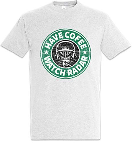 Urban Backwoods Have Coffee Watch Radar Herren T-Shirt Grau Größe M