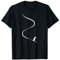 Skifahrer zieht Spur hinter sich durch Powder Tiefschnee T-Shirt