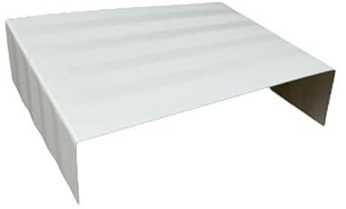 Mauerabdeckung Attika Blech UDS Verbinder Verbindungstück (Weiß, Zuschnitt 33 cm)