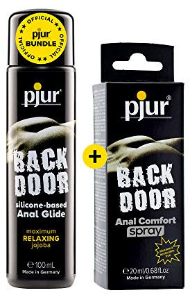 pjur BACK DOOR - Probierset inkl. Analgleitgel auf Silikonbasis (100ml) und Anal Comfort Spray (20ml) - für intensiven Analsex