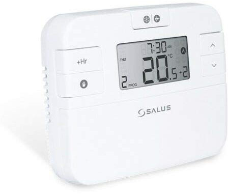 Teams SALUS RT510+ Digital 7 Day PROGRAMMABLE Room Thermostat Boiler Plus Compliant Hardwired, White, One Size