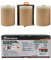 ROLLINGDOG Malerabdeckpapier - Abdeckpapier mit Klebeband Vorgeklebte Abdeckpapierrollen 18 cm x 25 m 4 Stück mit einen speziellen Klebebandabroller