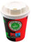 Enpack - 200 Kaffeebecher mit Deckel - 200ml/8oz - Ökologische kompostierbare Trinkbecher - Hitzebeständige To Go Becher - Recycelbar Einwegbehälter für Kaffee/Tee/Kakao
