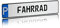 Individuelles Parkplatzschild 520x110mm mit P-Symbol aus Aluminium Wunschkennzeichen mit eigenem Text Wunschname für Parkplatz Schild (17 P - Fahrrad)