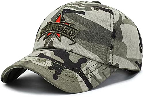 MUYAN Camouflage Baseball Cap Herren Army Camo Washed Cap Kappe Unisex Baumwolle Sport Casual Sonnenblende Hut