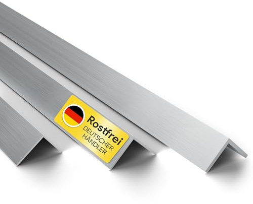 Winkelprofil aus Aluminium - 10 x 10 x 2 mm - 2 Meter - gleichschenklig - EN AW-6060