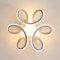 Goeco Deckenlampe LED Modern, 22W Creative LED Deckenleuchte Blumenform, 3000K Warmweißes Licht LED Deckenbeleuchtung für Balkon Diele Schlafzimmer Wohnzimmer Esszimmer, Weiße