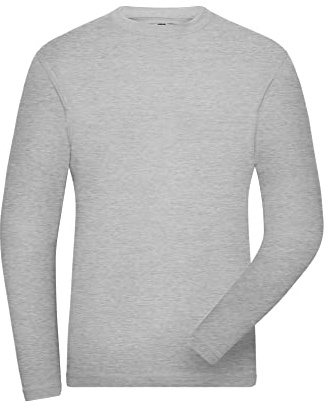 James & Nicholson Herren Bio Workwear Long-Stretch - Langarm Shirt aus Bio-Baumwolle mit Elasthan