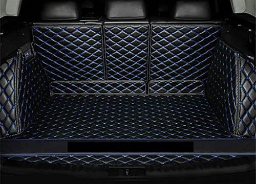 CUPKEE Auto Kofferraumwanne Kofferraummatte, für VW Tiguan 2017-2021 Kofferraum Schutzmatte Antirutschmatte pflegeleicht Kratzfest,Black Blue