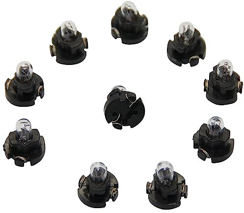 LED-Mafia 10 Stück Set - T5 T3 T4,2 oder T4,7 Glühbirnen dimmbar Sockel Tachobeleuchtung Cockpitbeleuchtung warmweiß weiß (T4,7)
