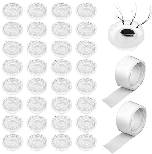 200 Stück Einweg-Kleber Halter Wimpernkleber Behälter Wimpern Palettenhalter für Wimpernverlängerung Wimpern Kleber Cups Lash Organizer Tool