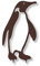 ARTTEC Design Pinguin (Stecker) (Edelrost) - hochwertige Gartendeko aus Metall - Rostdeko für Garten, Balkon & Terasse - Metall Gartenstecker - Made in Germany