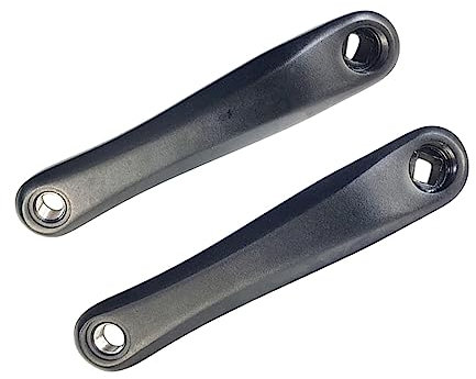 2X Heimtrainer-Kurbelarm, Fahrrad-Umrüstsatz, horizontaler Vierkantkegel BBS01/BBS02, Fahrrad-Kurbelarm für Rennrad-Mountainbike-Beschläge