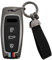 ontto Coque de clé de Voiture pour Audi A6 C8 S6 RS6 A3 S3 RS3 A8 S8 RS8 A7 S7 Q7 SQ7 4K Q8 SQ8 E-tron 2018-2021 Coque de clé en métal Noir