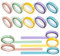 10 Rollen Textmarker Band Farbiges Ablösbar Klebeband Transparent Textmarker-Klebeband Decorating Tape Highlight Strips Abnehmbare Fluoreszierende Farbige Tags (6mm x 5m)