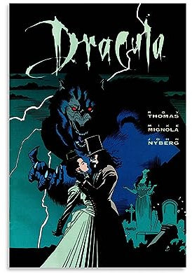ELedvb Bram Stoker's Dracula 2015 Poster, Leinwand-Poster, dekoratives Gemälde, Leinwand-Wandposter und Kunstdruck, modernes Familienschlafzimmer-Dekor-Poster, 20 x 30 cm
