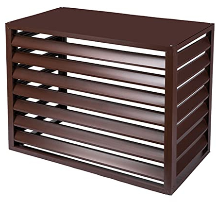 Air Conditioner Fence Screen Outdoor Air Conditioner Rack- Anti-Theft Sturdy Aluminum Ac Cover - Pool Equipment Privacy Screen Trash Can Enclosure, Hid Garden Shed Air Conditioner Outer Cover