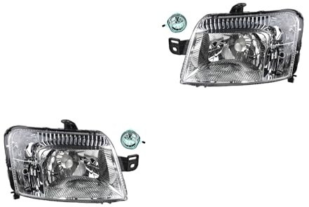 Johns, Scheinwerfer Satz Halogen Haupt passend für Fiat Panda 169 09/03-07/09 H4 +Nebel