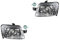 Johns, Scheinwerfer Satz Halogen Haupt passend für Fiat Panda 169 09/03-07/09 H4 +Nebel