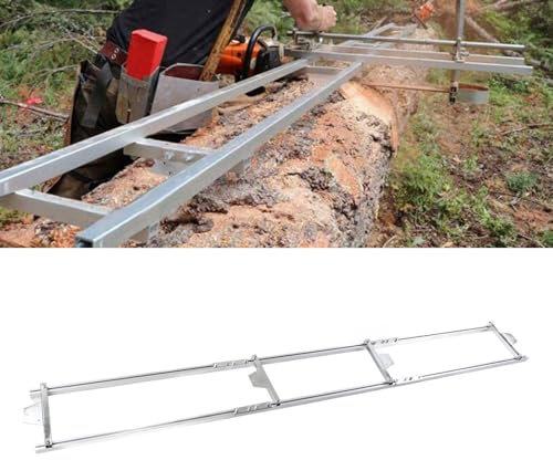 Sägewerk Rail für Kettensäge, 2.7M Kettensägenstangen Kettensägen Mühle Fräsführungssystem Holzschneideführung für Kettensäge Kettensägenaufsatz, für Bauarbeiter und Holzarbeiter