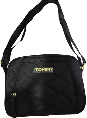 Tommy Hilfiger - Damen Umhängetasche Schultertasche, gepolstert, Schwarz, Einheitsgröße, Black, One size