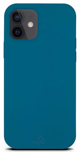 MMore Biodegradable Phone Case Compatible with iPhone - Eco-Friendly, Compostable, Made from Plants (Deep Sea Blue, iPhone 12 Mini)