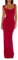 FeMereina Y2K Robe longue moulante sans manches dos nu avec nœud en satin pour sortir, fête, cocktail, rose rouge, S