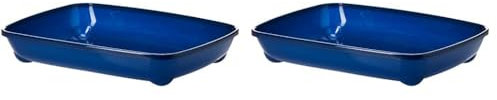 Moderna Cat litter Tray, Blue Berry 37cm (Pack of 2)