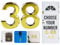 Números de puerta adhesivos de 7,6 cm, 0-99, números de casa dorados, ABS, autoadhesivos, 3D, para puertas, buzones, habitaciones de hotel, número 38