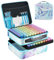 LIRUNQIU Diamond Painting Zubehör Boxen, 240 Stück Diamant Painting Aufbewahrungsbox Kits Werkzeug Set mit Stickers Tablett Stift