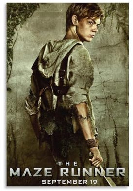 Maze Runner Vintage-Filmposter auf Leinwand, Wandkunst, Dekoration, Wohnzimmer, Schlafzimmer, Dekoration, Poster, 20 x 30 cm, ungerahmter Stil