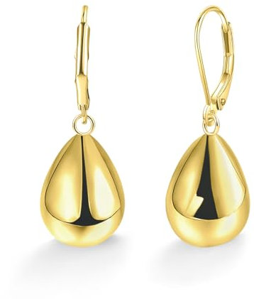 Kenivira Gold Ohrringe Hängend für Damen 18 Karat Vergoldet Ohrringe Hängend Hypoallergene Leichte Tropfen Ohrringe Hängend Schmuck Geschenke für Damen