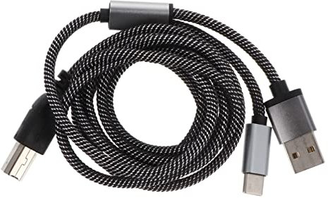 WHAMVOX 1.4m Midi Otg Cable Usb-c to Usb-b Adapter for Musical Instruments Printers and High-speed Data Transfer Cable for Midi Controllers