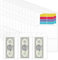 A6 Binder Taschen，12 Stück 6-Loch Bindertaschen Reißverschlussordner Kommt Mit 2 Aufklebern Geld Organizer Mappe, Wasserdichter Pvc Transparent Budget Binder für Einstecktaschen und Geldumschläge