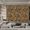 Papier Peint Panoramique Imprimé Imprimé LéOpard Animalier, Papier Peint Non Tissé Marron Noir pour Enfants et Adultes, Murale Déco Maison 250 x 175 cm pour Chambre Salon Décoration Murale