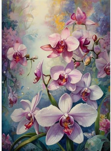TWYYDP 1000 Teile Puzzle Rosa Orchidee Puzzle Herausforderungsspiele Aus Holzpuzzles