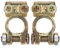 MINIEASE Battery Disconnect Terminals, Gold, Toggle Switch, Manual Operation, Top Post Connectors for Car, Van, RV, Boat