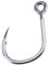 Dr.Fish 10 Pack Inline Single Hooks Welded Eyes Heavy Duty Saltwater Fishing Circle Hook Replacement for Hard Lures 8/0