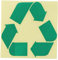 NUOBESTY Papierkorb .6x7 6 Cm Grün Klebstoff Recycling Symbol Aufkleber Für Mülleimer Aufkleber