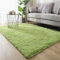 Highdi Tappeto Salotto Moderno Tappeto Shaggy a Pelo Lungo Tappeto Camera da Letto Soffice Antiscivolo Lavabile Tappeti Moderni per Soggiorno, Camera da Letto, Stile Semplice (120x200cm,Verde)