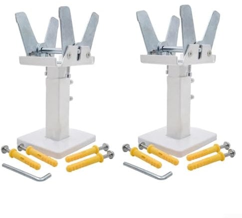 Lot de 2 supports de sol pour radiateur, plaques en acier, supports de sol épais et réglables, supports de pied pour radiateur domestique