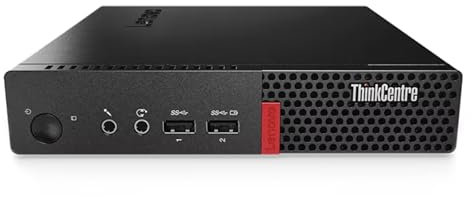 Lenovo ThinkCentre, Mini Pc Tiny, Intel i5-7500T 4 Core 2.7Ghz, Ram 8Gb SSD 256Gb, Win 10, Pc Desktop Mini Pronto all'uso con Libre Office e Chiavetta Wi-fi (Ricondizionato)
