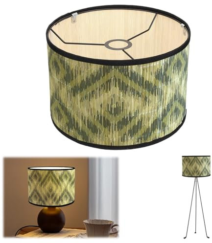 Dekorative Lampenschirme, Lampenschirm Retro, E27 Lampenschirm Hängelamp, für Stehlampen, Stehlampe Tischlampe Deckenleuchte Wohnzimmer Deko, I
