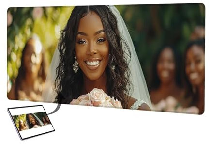 Mauspad Personalisiert, Personalisiertes Gaming Mousepad mit Wasserdicht, Schreibtischunterlage Personalisiert mit Rutschfester Gummi, für Schreibtisch Zubehör, Büro, Gaming, Zuhause 800x400mm T-9