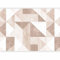 murando - Papier peint panoramique intissé 350x256 cm - Revêtement mural pour chambre salon - Design unique décoration - Carrés Abstraits, Composition Géométrique, Triangles Blancs a-H-10060-a-b