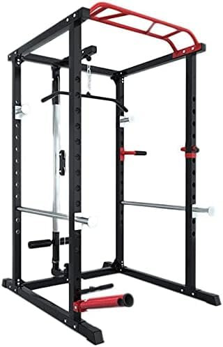 CCYENG Professionelles Squat Rack Krafttrainingsgerät Home Sports Fitness Power Rack Professioneller Squat Rack Rahmen Multifunktionale Haushalts-Power Cages