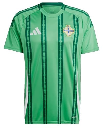 adidas Northern Ireland Men's Home Football Shirt Jersey 2024-2025 Small Green