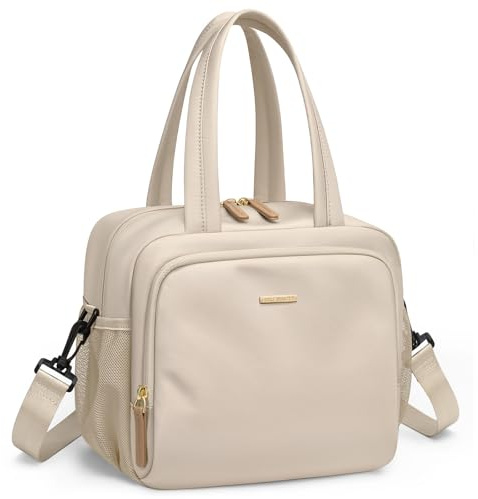 Bolsas de almuerzo aisladas GOLF QUALITY para mujeres, ligeras, acolchadas, impermeables, reutilizables, para el trabajo, picnic, viaje, albaricoque